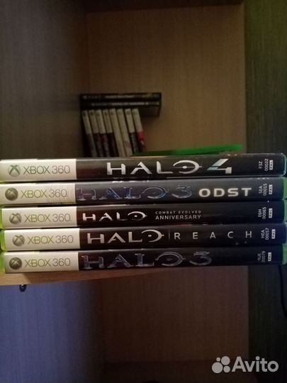 Коллекция Halo из 5 дисков xbox 360
