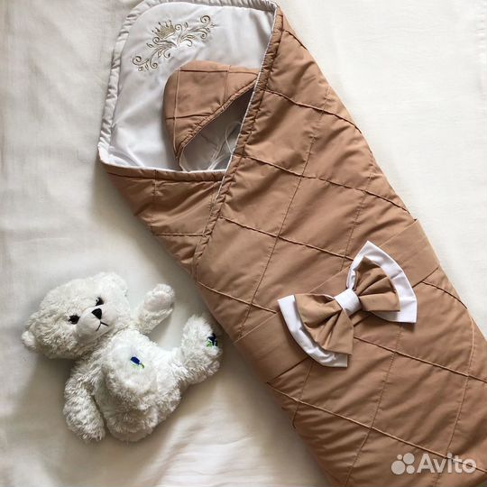 Джентльменский конверт на выписку весна-осень