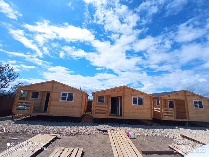 Гостевой дом из минибруса 6*6 с террасой