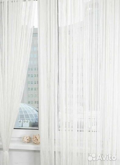 Кисея Шторы нитяные 3*3 метра