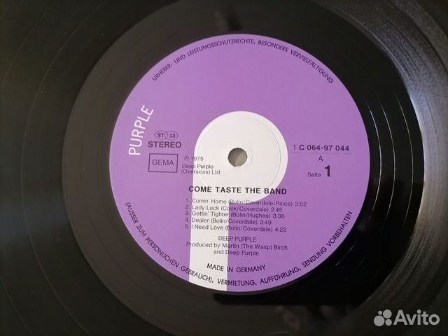 Lp Deep Purple Come Taste The Band 1975 Purple Ger