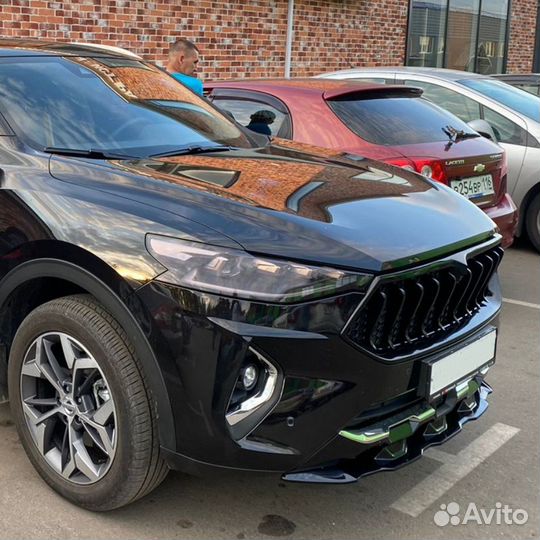 Сплиттер переднего бампера haval F7 F7X