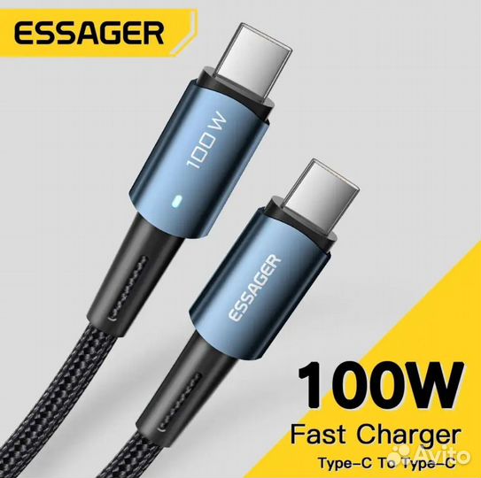 USB кабель Type-C, Essager, 100W