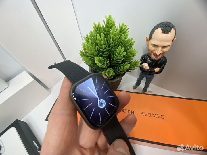 Смарт-часы Watch 9 45мм. 2 ремешка. Коробка Apple