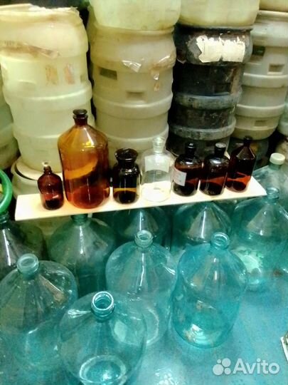 Бутыль стеклянный 20, 10, 5 литров