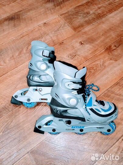 Роликовые коньки раздвижные 30-34
