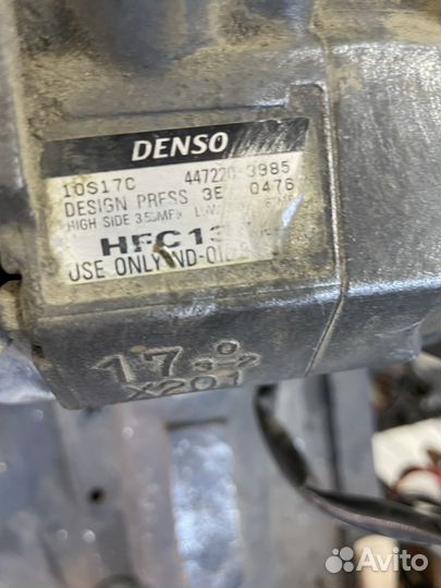 Компрессор кондиционера Mitsubishi pajero 3