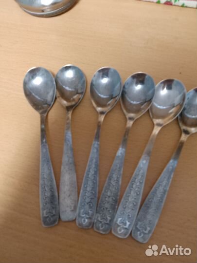 Ложки мельхиоровые СССР 6 шт