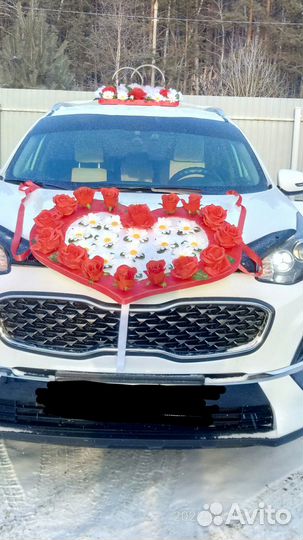 Аренда свадебных украшений на машину