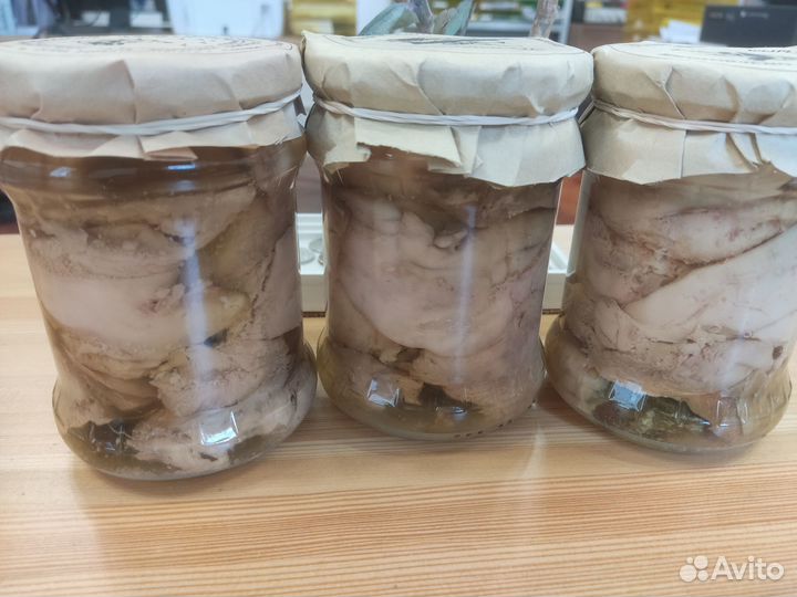 Печень трески стеклобанка