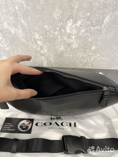 Сумка - бананка мужская поясная Coach