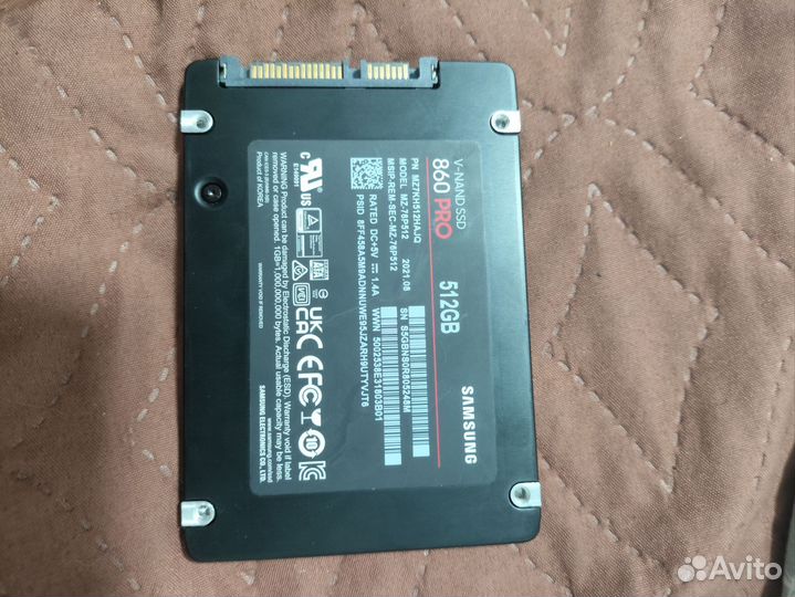 Samsung ssd 860 pro 512gb