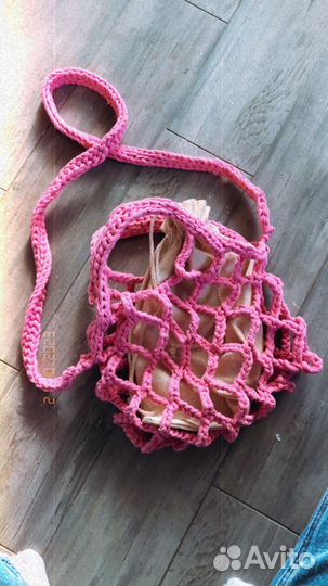 Сумка авоська вязанная ручной работы