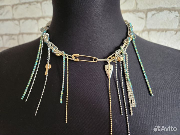 Колье чокер ручная работа