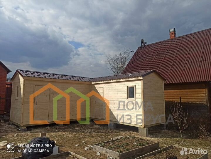 Угловые хозблоки под ключ / Бронницы