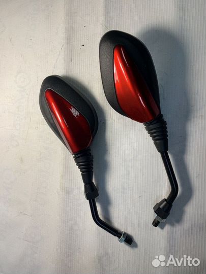 Зеркала (106) пластик (красные кобра) (8 мм)