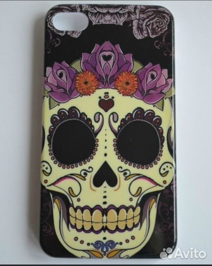 Новая задняя панель на iPhone 4 4s с черепом
