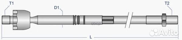 Тяга рулевая перед лев voax8016 Moog