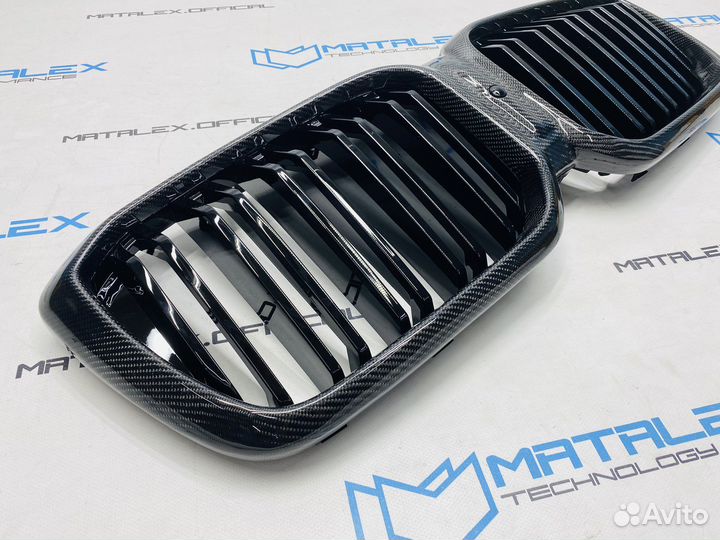Решетка радиатора BMW G01 G02 рест, М, карбон