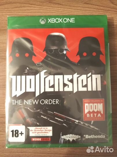 Игра для xbox one Wolfenstein the new order(новая)