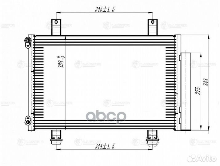 Lrac 2462 радиатор кондиционера Suzuki Swift 0
