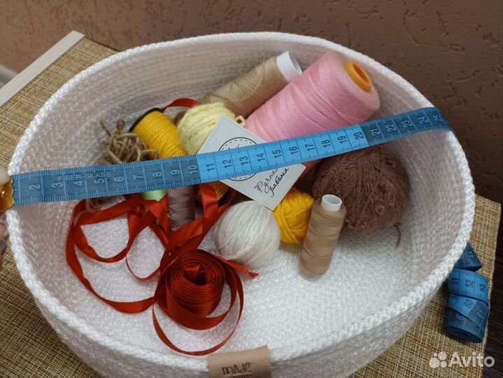 Корзина для хранения из шнура (из джута) подарок