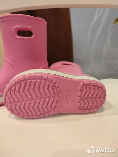 Детские резиновые сапоги crocs c 8