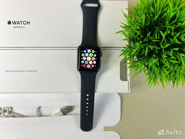 Часы apple watch 3 38 mm акб 84