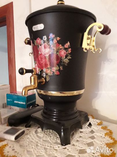 Самовар расписной. Новый