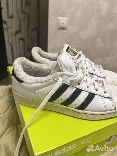 Утеплённые adidas superstar оригинал