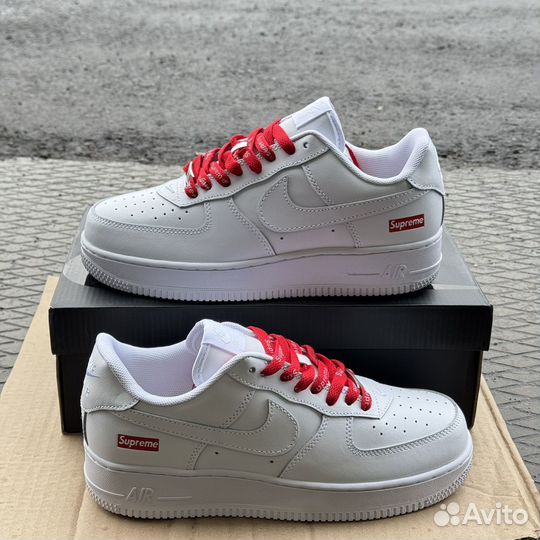 Кроссовки Nike air force supreme белые