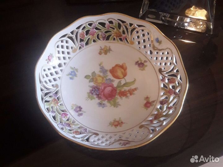 Фарфоровая посуда блюдо Германия, Schumann