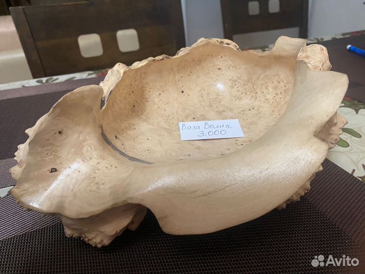 Ваза из капа Волна