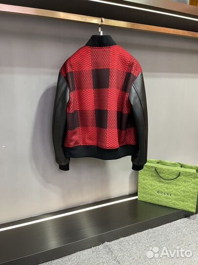 Бомбер Louis Vuitton кашемир/кожа