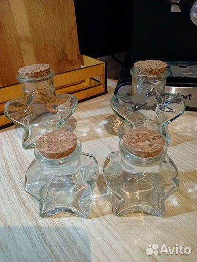 Набор стеклянных баночек Звезда