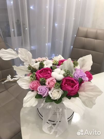 Неувядающий букет из мыльных цветов