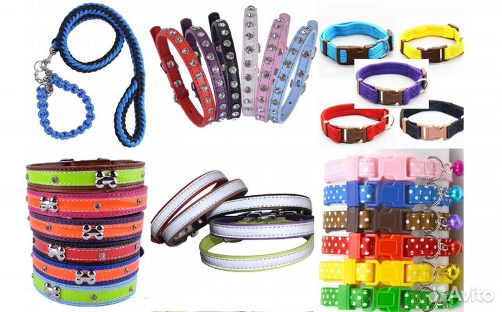 Шлейки, ошейники, поводки