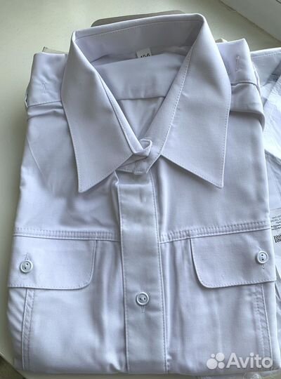 Рубашка белая военная 48
