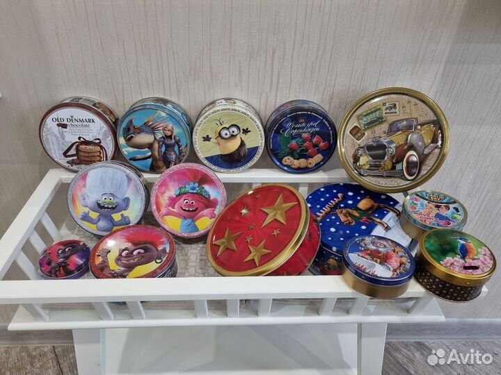 Жестяные баночки-шкатулки