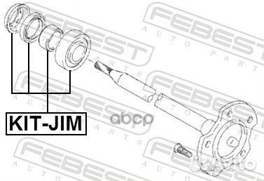 Подшипник полуоси комплект KIT-JIM KIT-JIM Febest