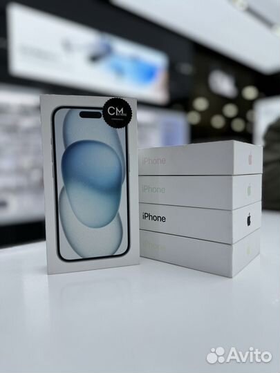 iPhone 15 128 гб голубой (1sim + eSim )