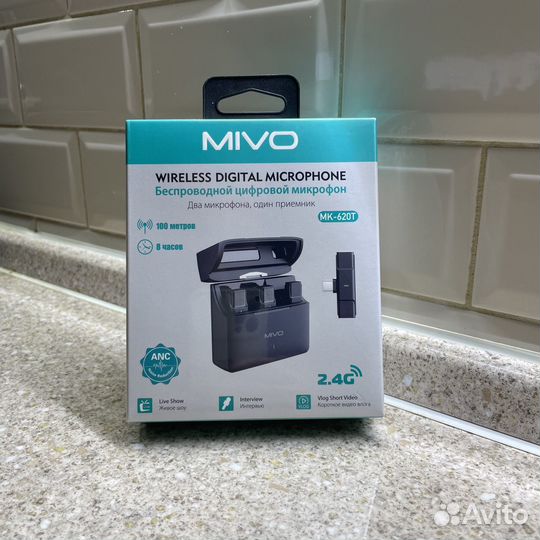 Беспроводной петличный микрофон с шумоподавлением