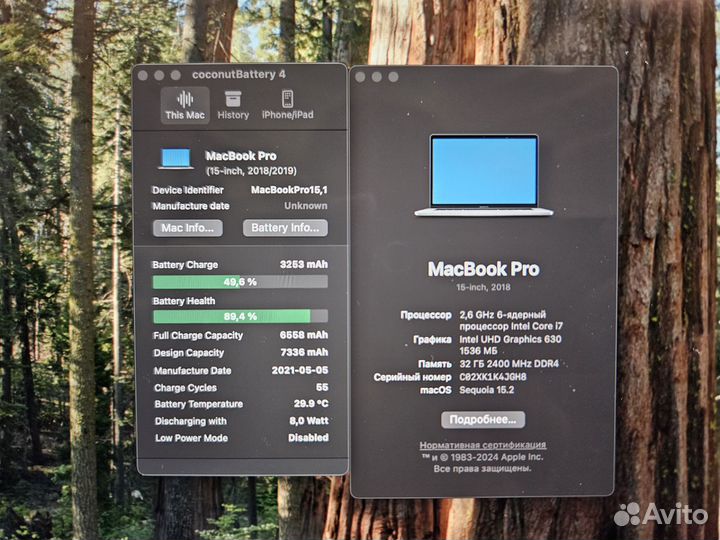 MacBook Pro 15 (2018, i7, 32 GB, 512 GB)