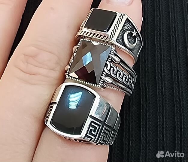 Серебряный мужской перстень