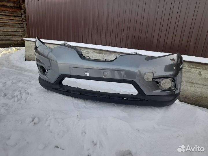 Передний бампер на Nissan X-Trail 2017 года, бу