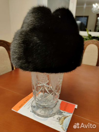 Норковая шапка мужская новая 58