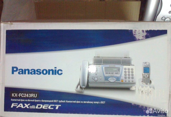 Телефон факс с радиотрубкой Panasonic KX-FC243RU