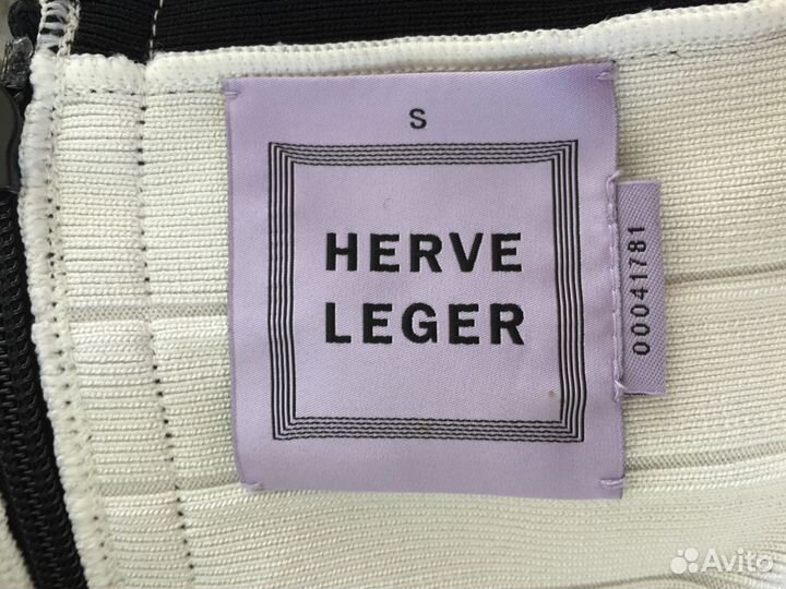 Платье Herve Leger, белое