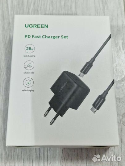 Зарядное устройство Ugreen PD 25W, с кабелем 2м