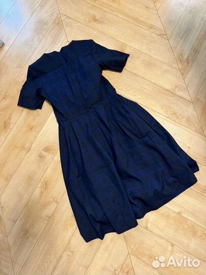 Платье миди 42 S синее